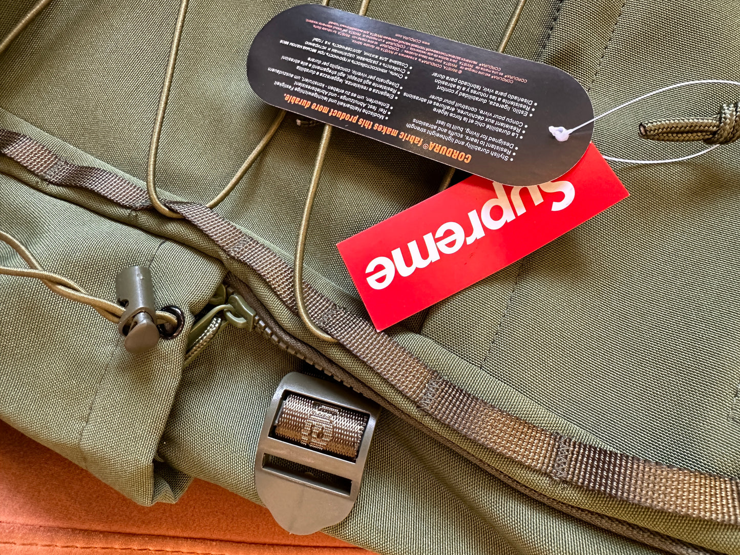 Supreme x Cordura Olive Green Backpack