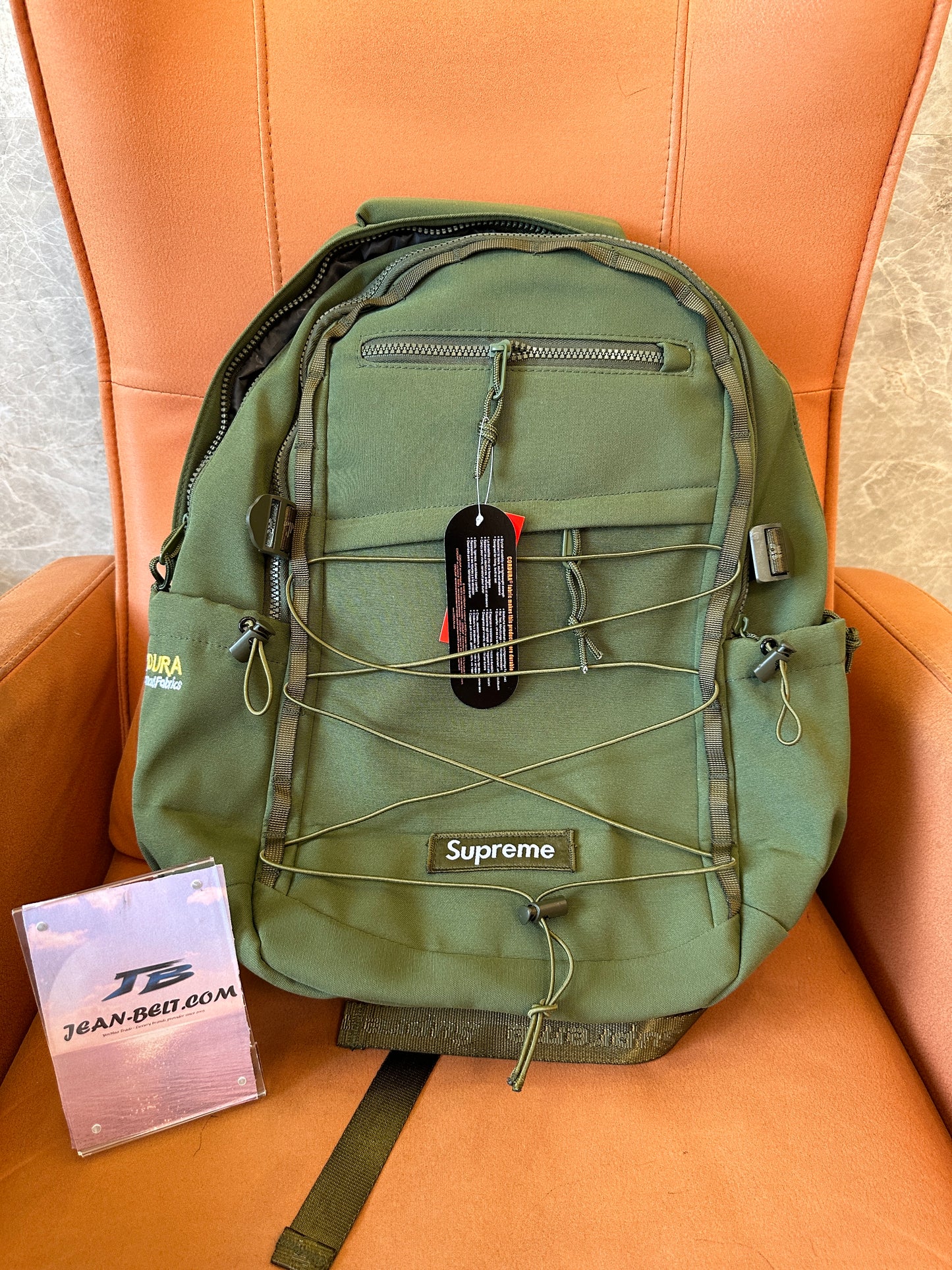 Supreme x Cordura Olive Green Backpack