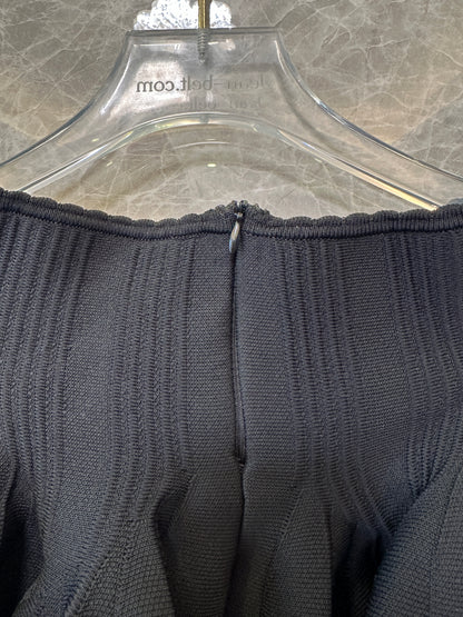 Sandro Knit Pleated Mini Skirt