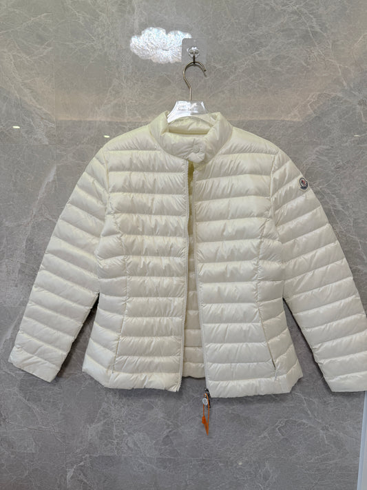 Moncler Lightweight Down Jacket White Stand Collar Puffer Jacket