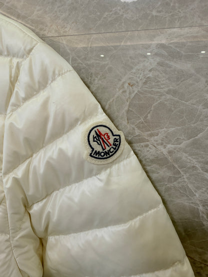 Moncler Lightweight Down Jacket White Stand Collar Puffer Jacket