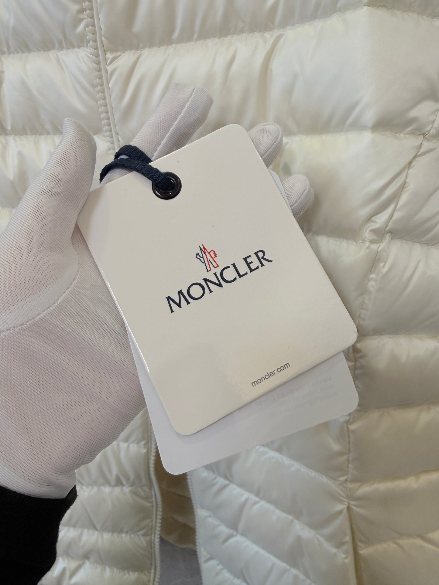 Moncler Lightweight Down Jacket White Stand Collar Puffer Jacket