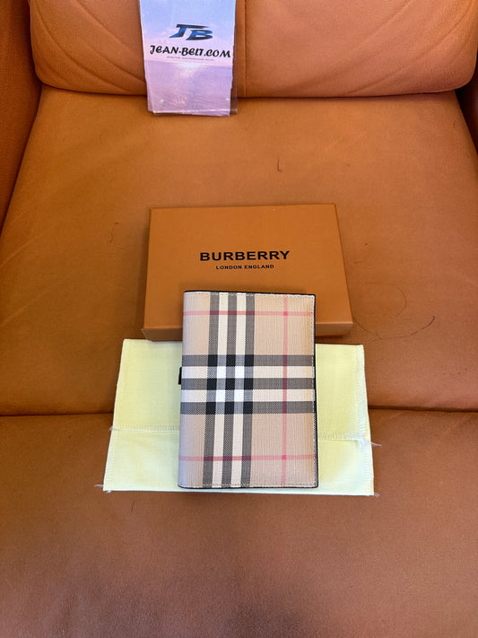 Burberry Vintage Check Bifold Passport Holder
