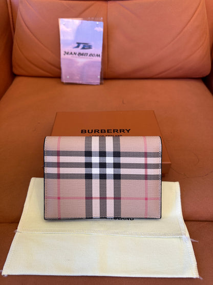 Burberry Vintage Check Bifold Passport Holder