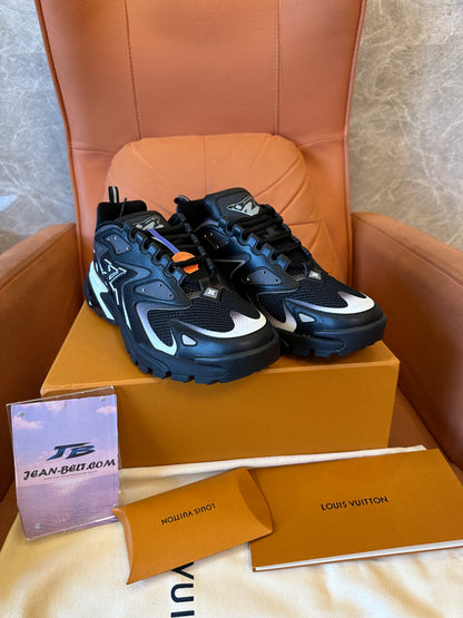 Louis Vuitton LV Runner Tatic Sneakers – Black & White Gradient Mesh