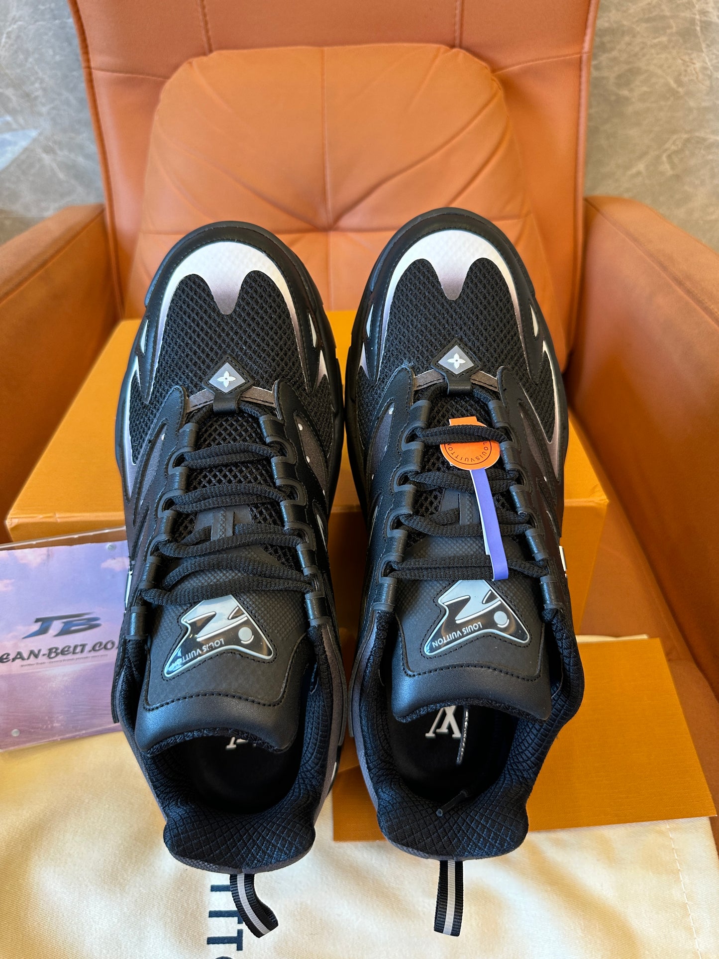 Louis Vuitton LV Runner Tatic Sneakers – Black & White Gradient Mesh