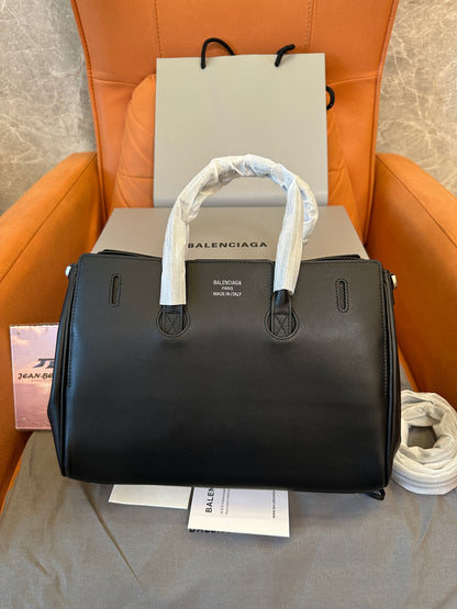 Balenciaga Bel Air Large Leather Tote Bag Black