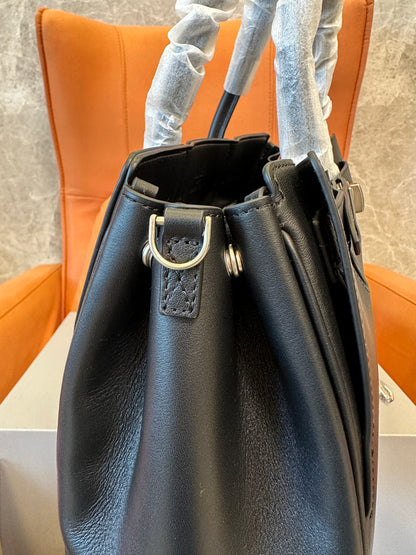 Balenciaga Bel Air Large Leather Tote Bag Black