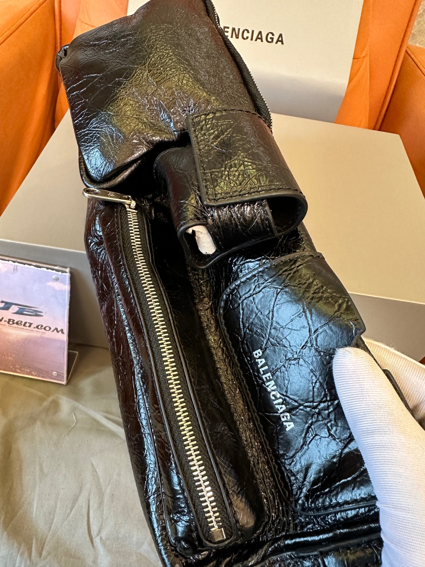 Balenciaga Le Cagole Black Leather Shoulder Bag