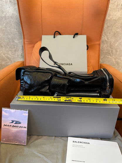 Balenciaga Le Cagole Black Leather Shoulder Bag