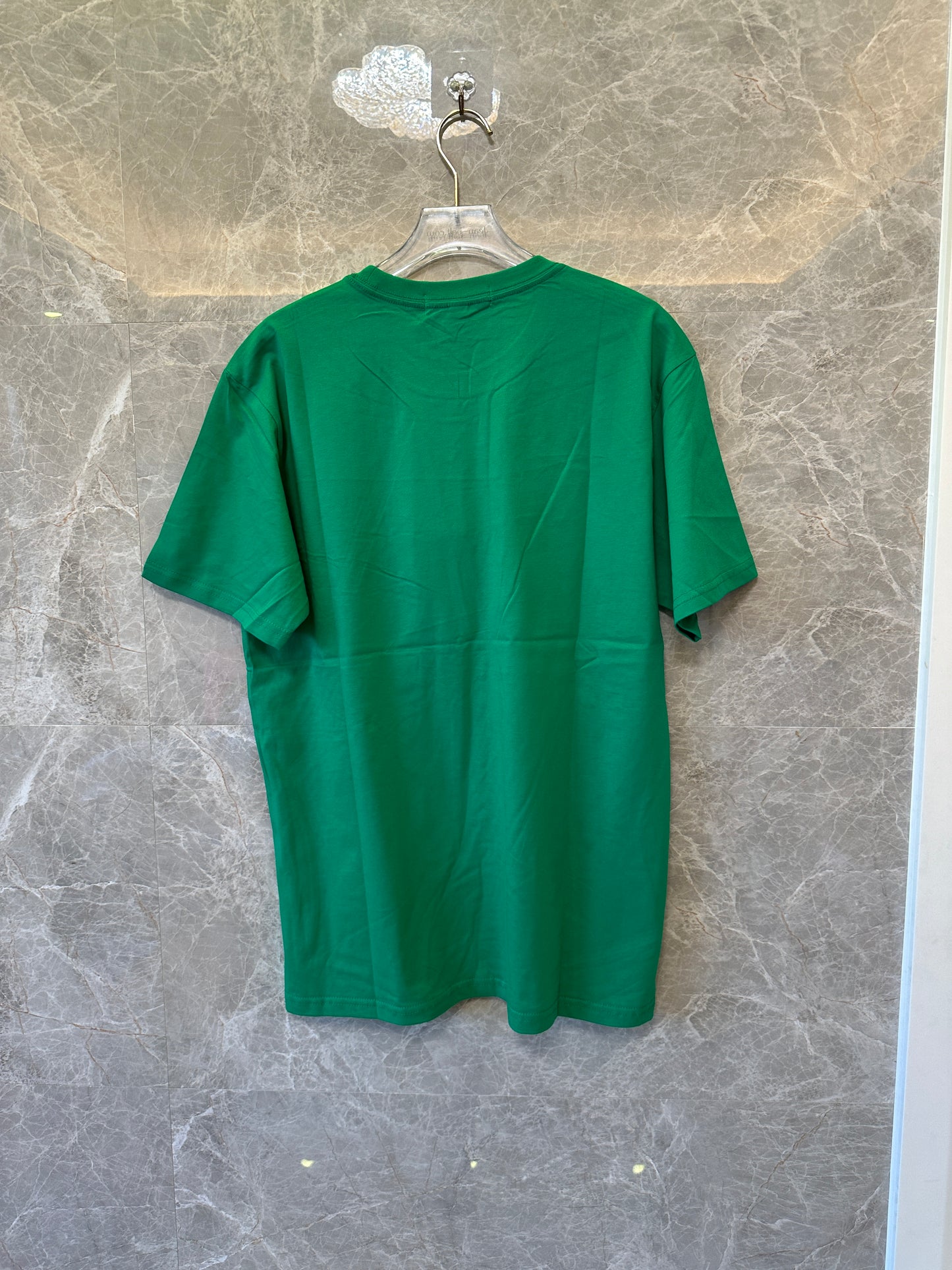 Burberry Green Cotton T-shirt with Embroidered B Logo