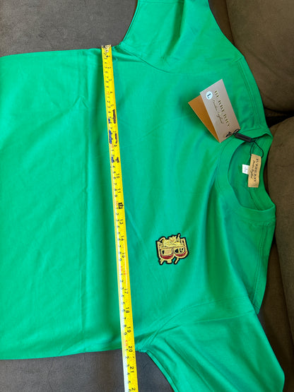 Burberry Green Cotton T-shirt with Embroidered B Logo
