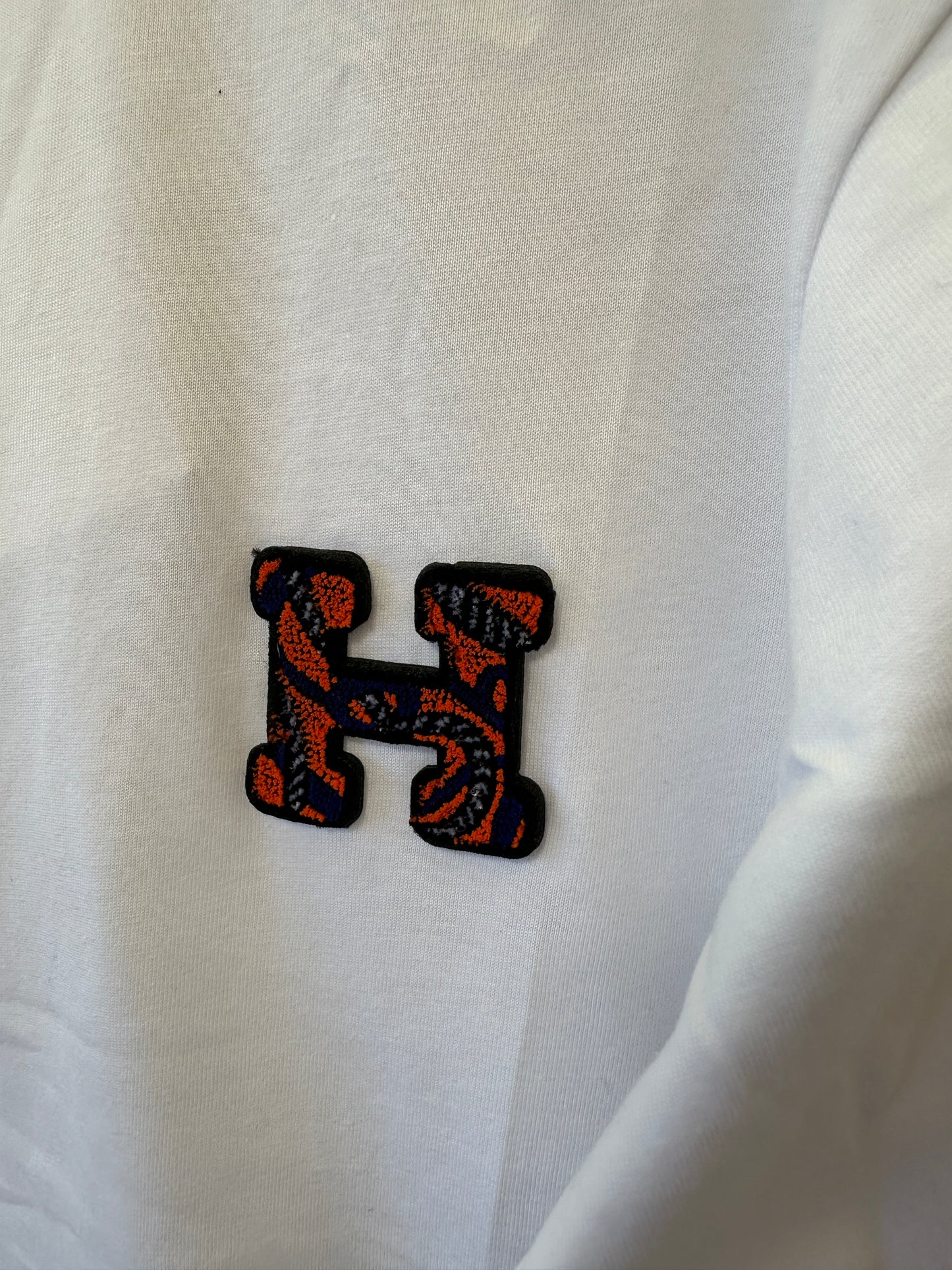 Hermès White Cotton T-shirt with Embroidered H Logo