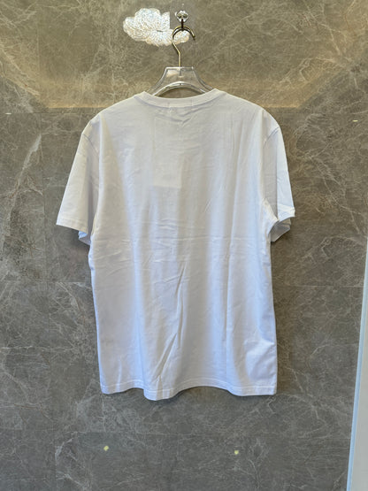Hermès White Cotton T-shirt with Embroidered H Logo