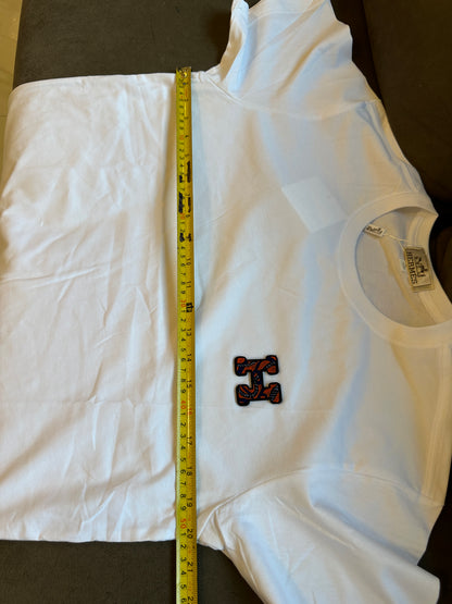 Hermès White Cotton T-shirt with Embroidered H Logo