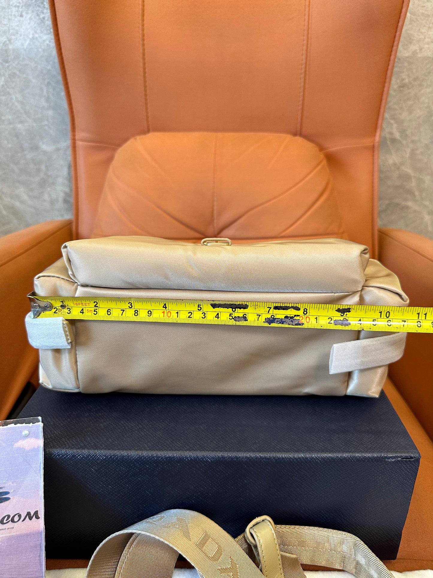 Prada Re-Nylon Cargo Shoulder Bag Sand Beige