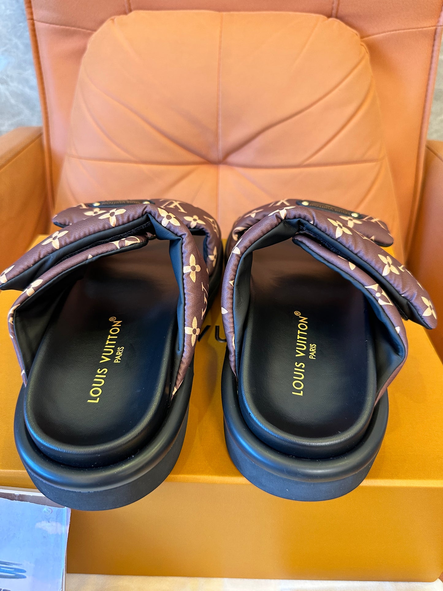 Louis Vuitton Monogram Puffer Sandals – Brown Nylon