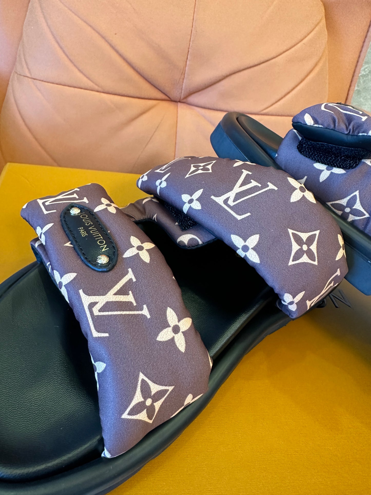 Louis Vuitton Monogram Puffer Sandals – Brown Nylon