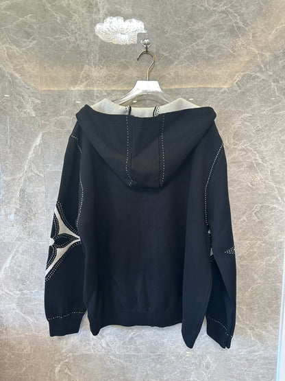 Louis Vuitton LV Monogram Sleeve Zip Hoodie