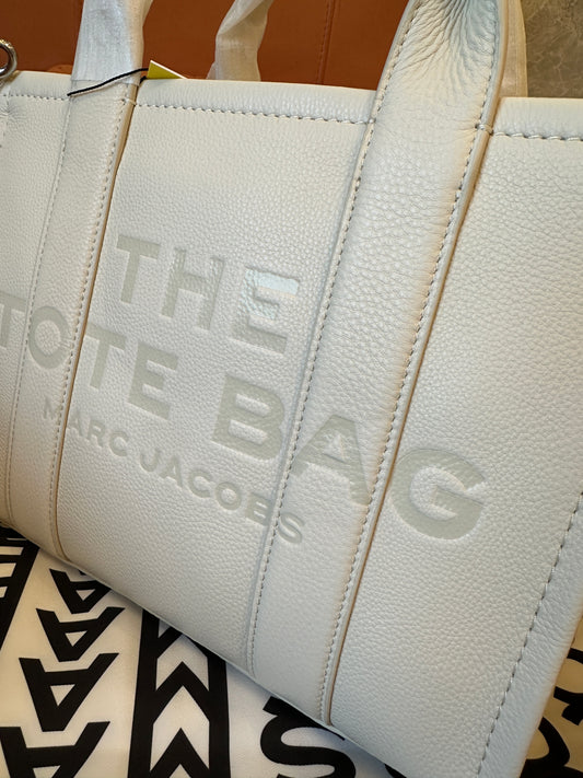 Marc Jacobs The Tote Bag White Leather