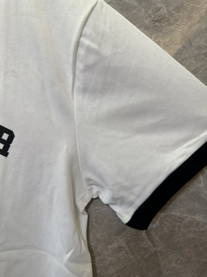 Christian Dior Paris logo contrast trim t-shirt