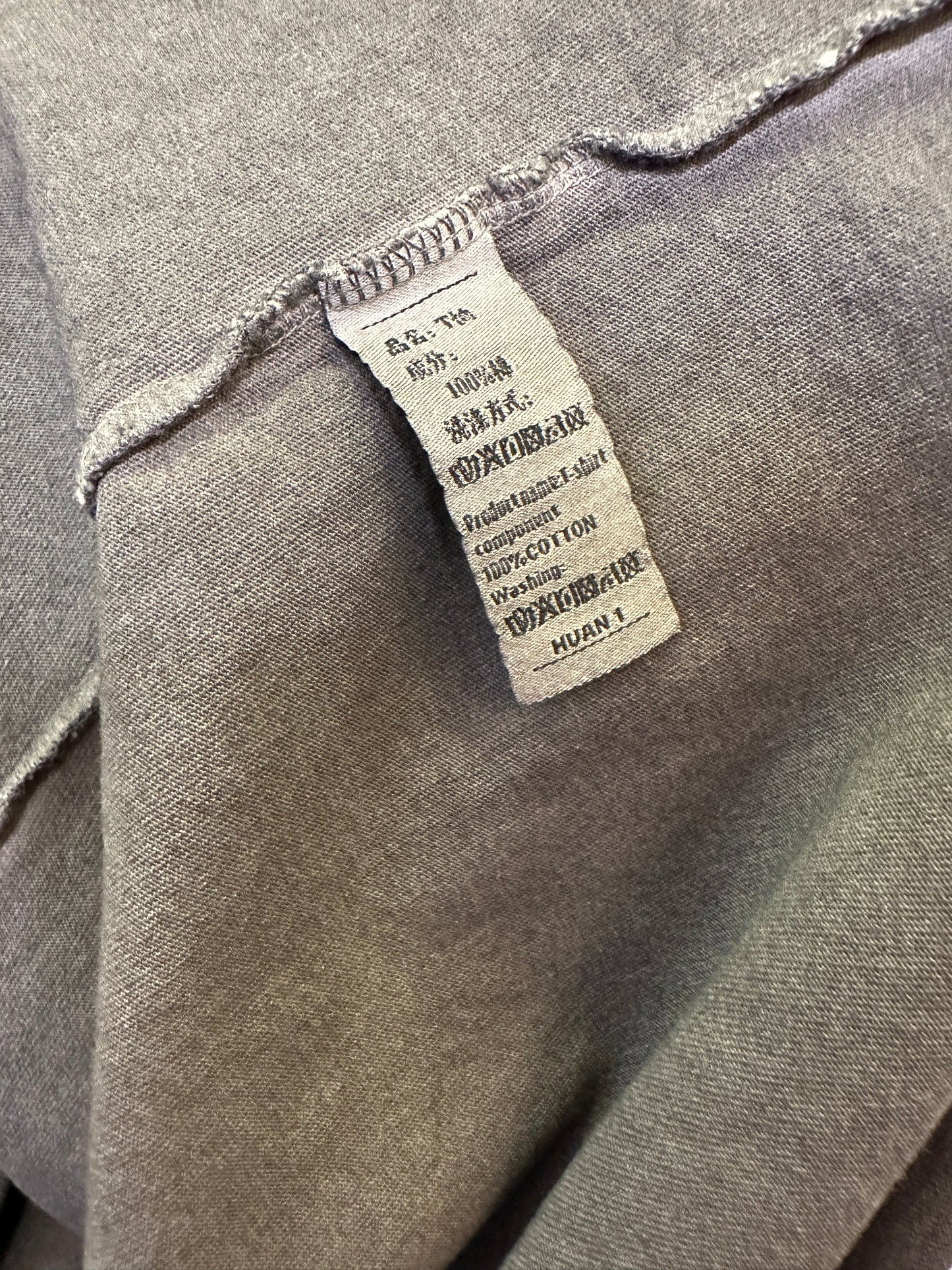 Acne Studios Distressed Logo T-shirt in Faded Black