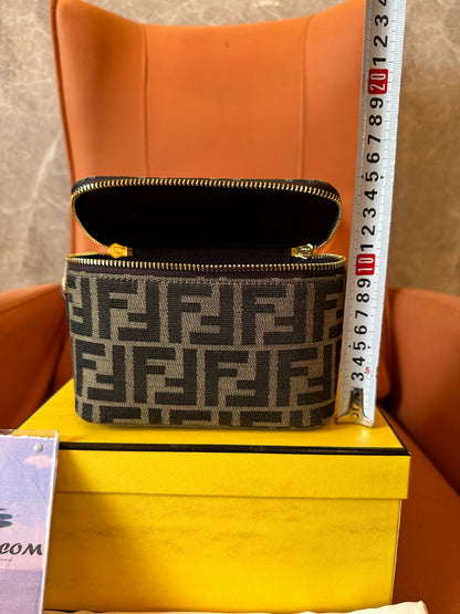 Fendi FF Jacquard Mini Vanity Crossbody Bag