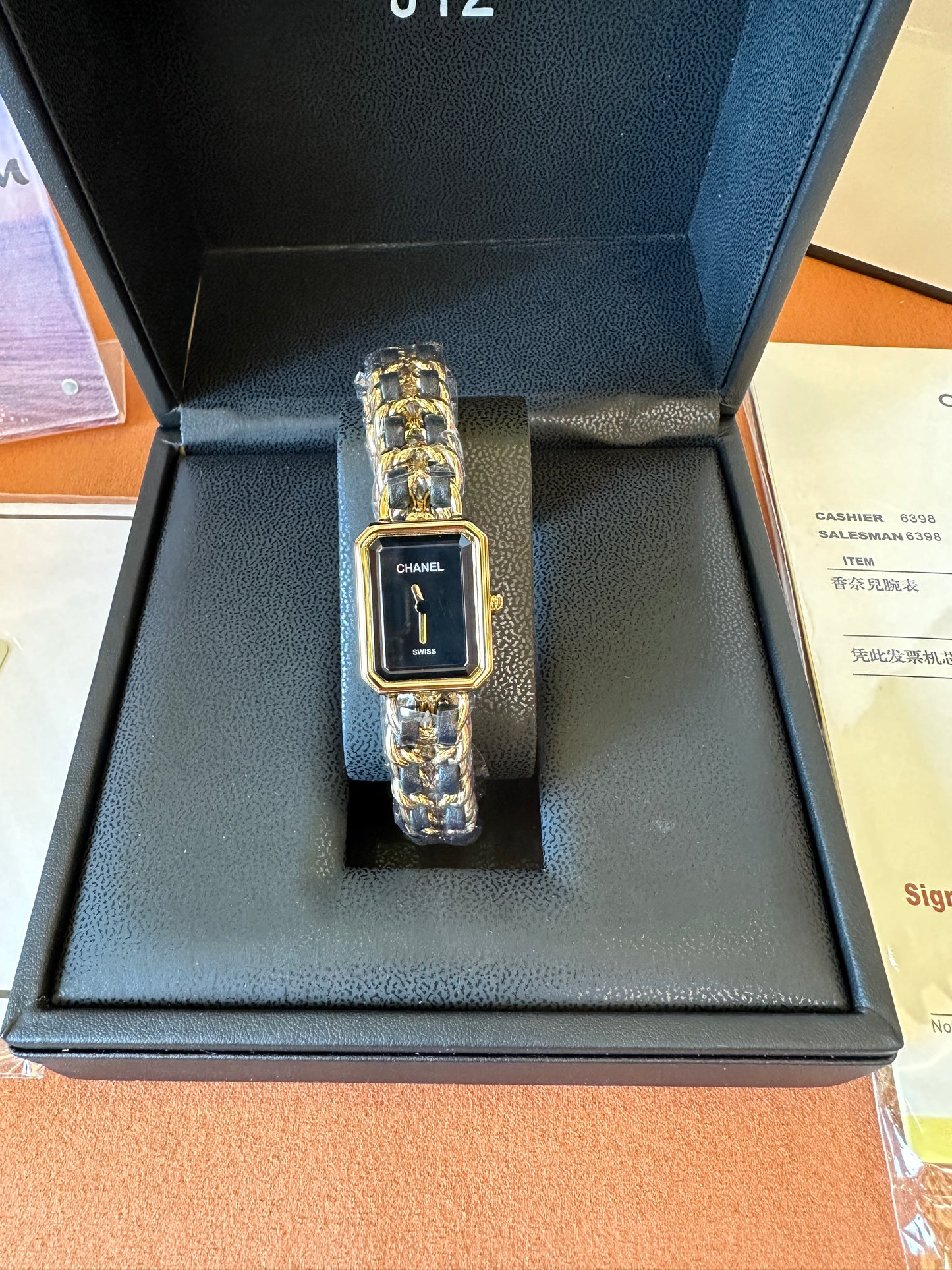 Chanel Première Chain Watch Black Gold