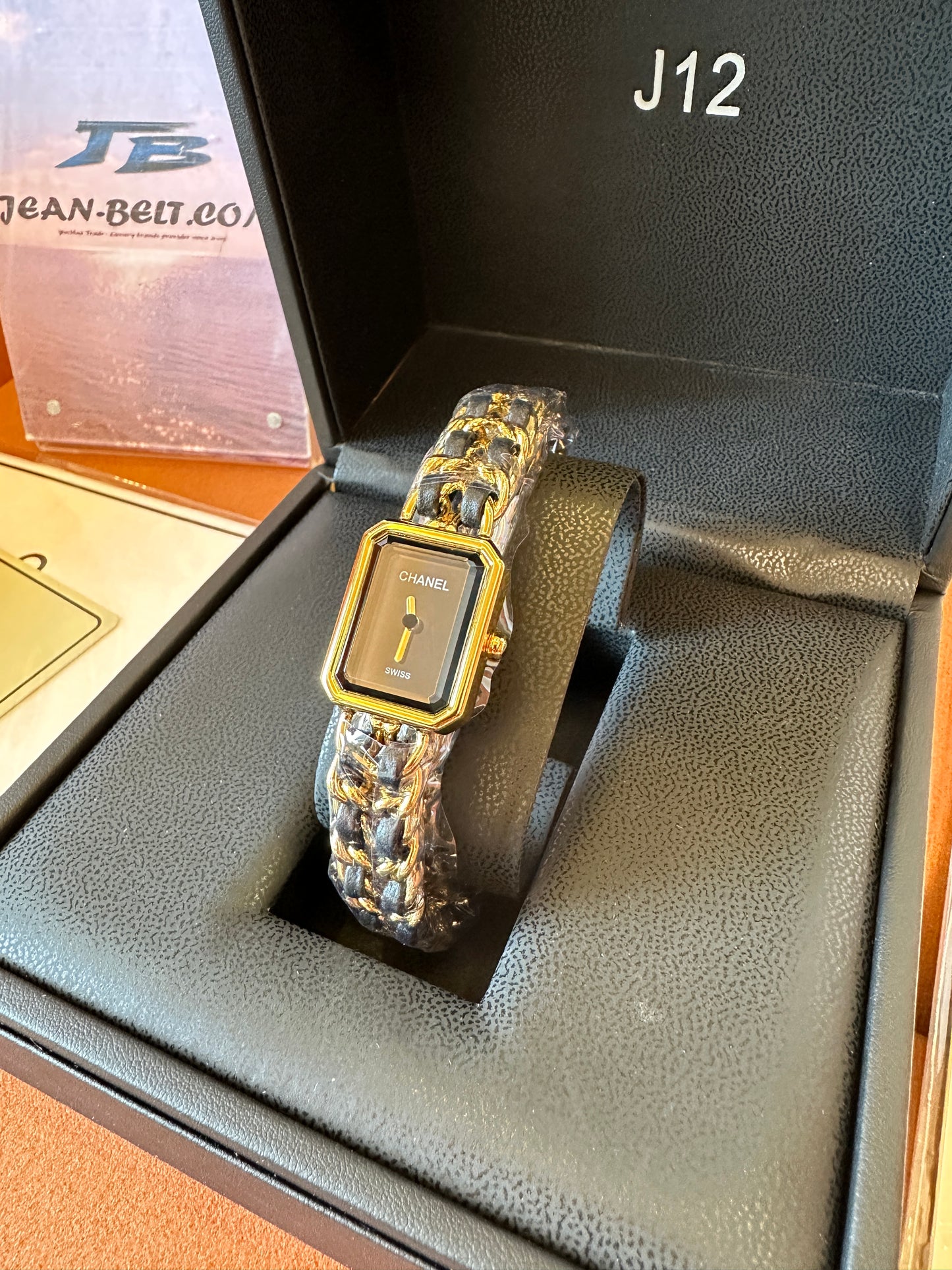 Chanel Première Chain Watch Black Gold
