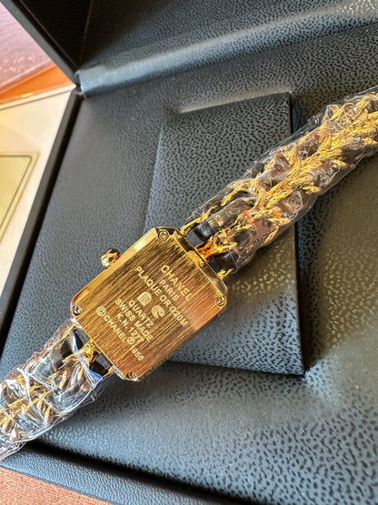Chanel Première Chain Watch Black Gold