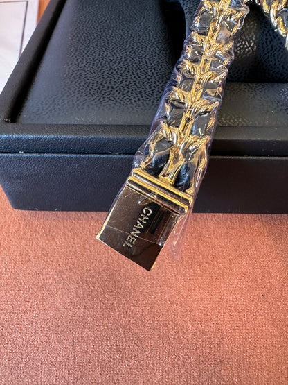 Chanel Première Chain Watch Black Gold