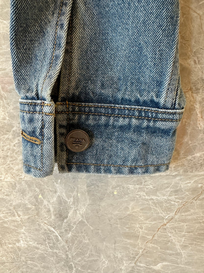Prada Women's Vintage Wash Denim Jacket