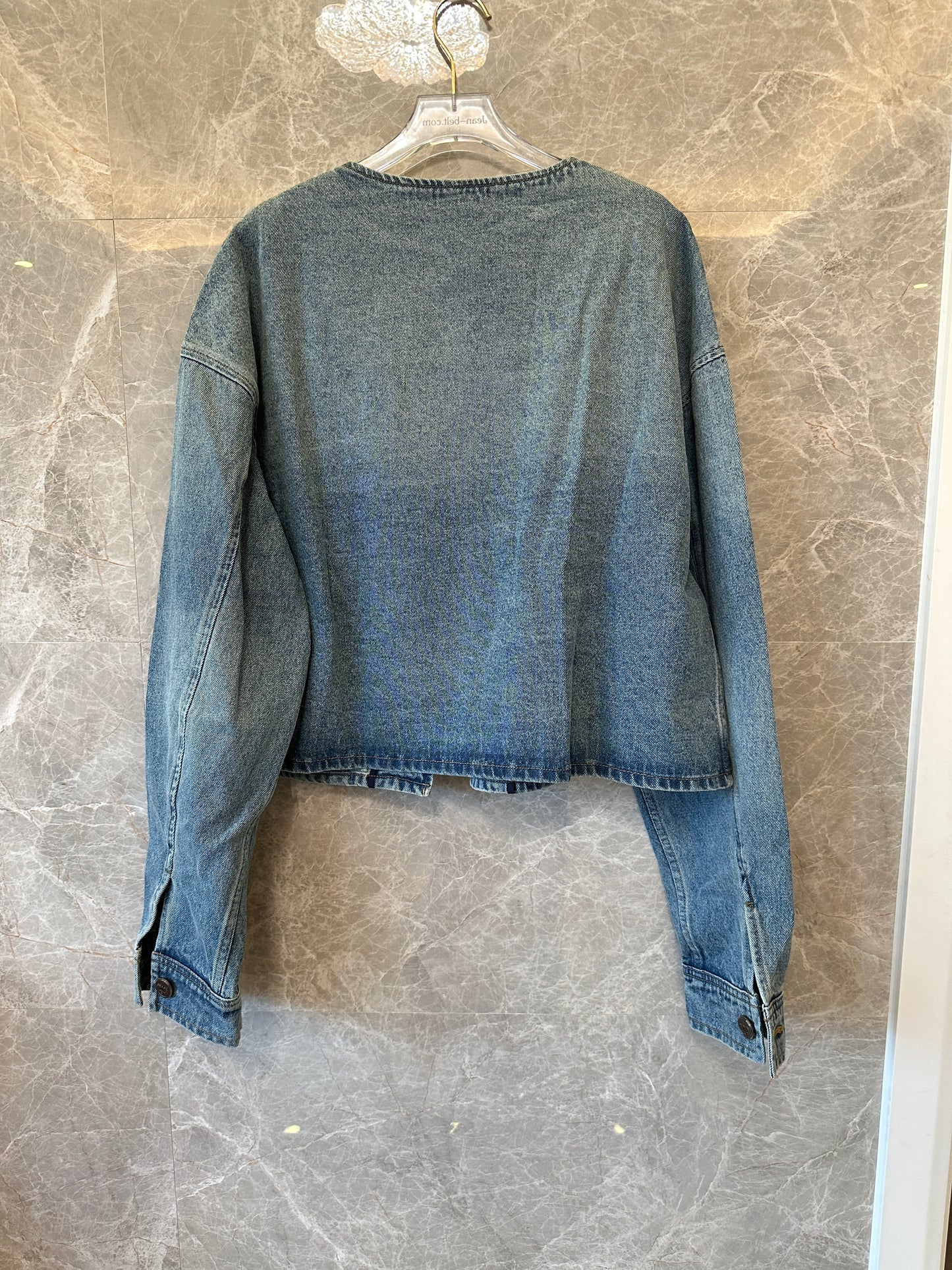 Prada Women's Vintage Wash Denim Jacket