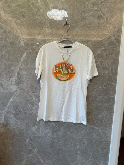 Louis Vuitton Paris Graphic Print White Cotton T-shirt