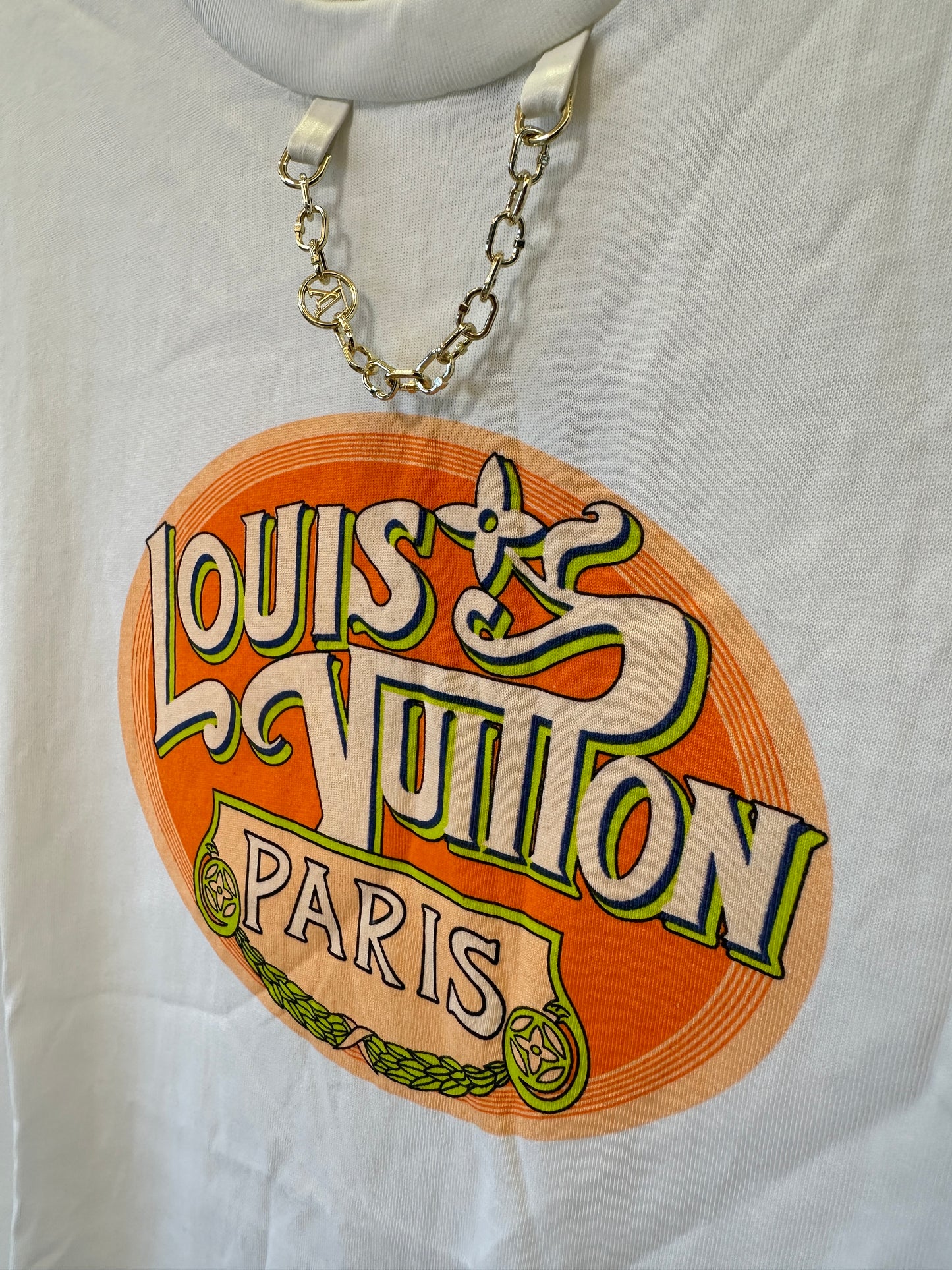 Louis Vuitton Paris Graphic Print White Cotton T-shirt