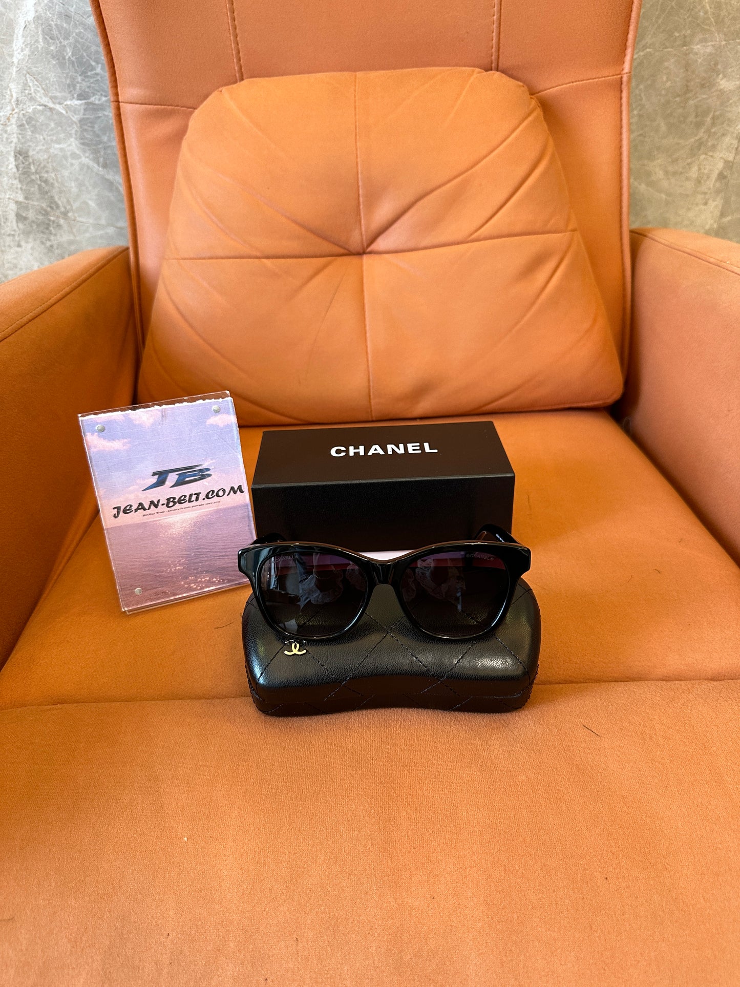 Chanel 5482-H Square Sunglasses Black