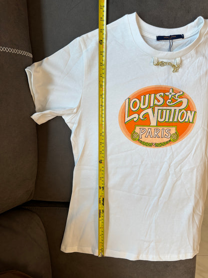 Louis Vuitton Paris Graphic Print White Cotton T-shirt