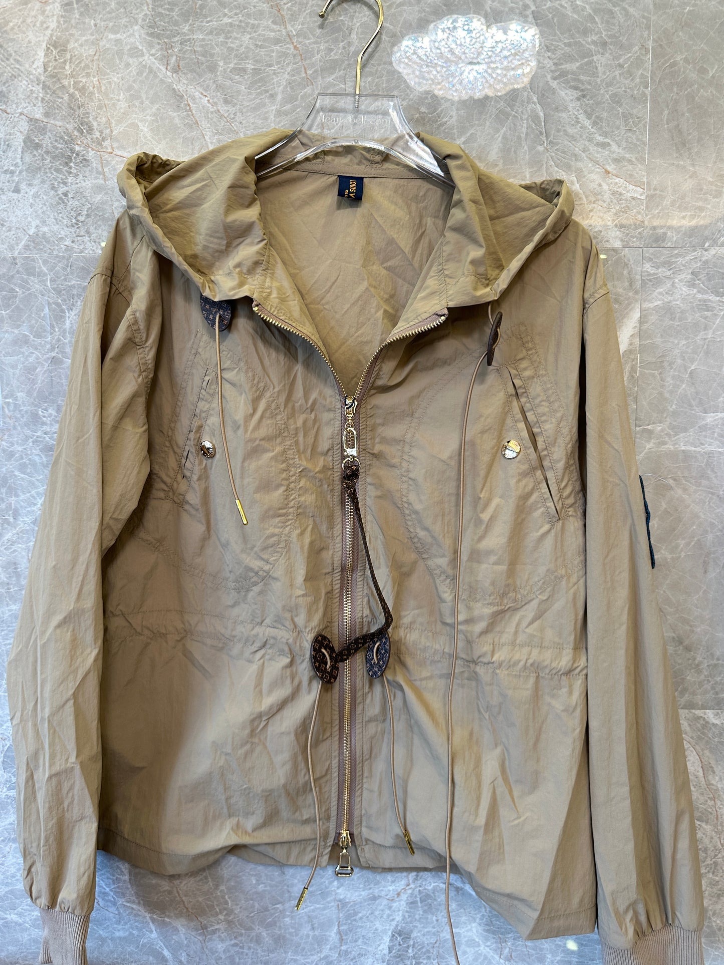 Louis Vuitton Lightweight Hooded Jacket & Cargo Skirt Set – Khaki