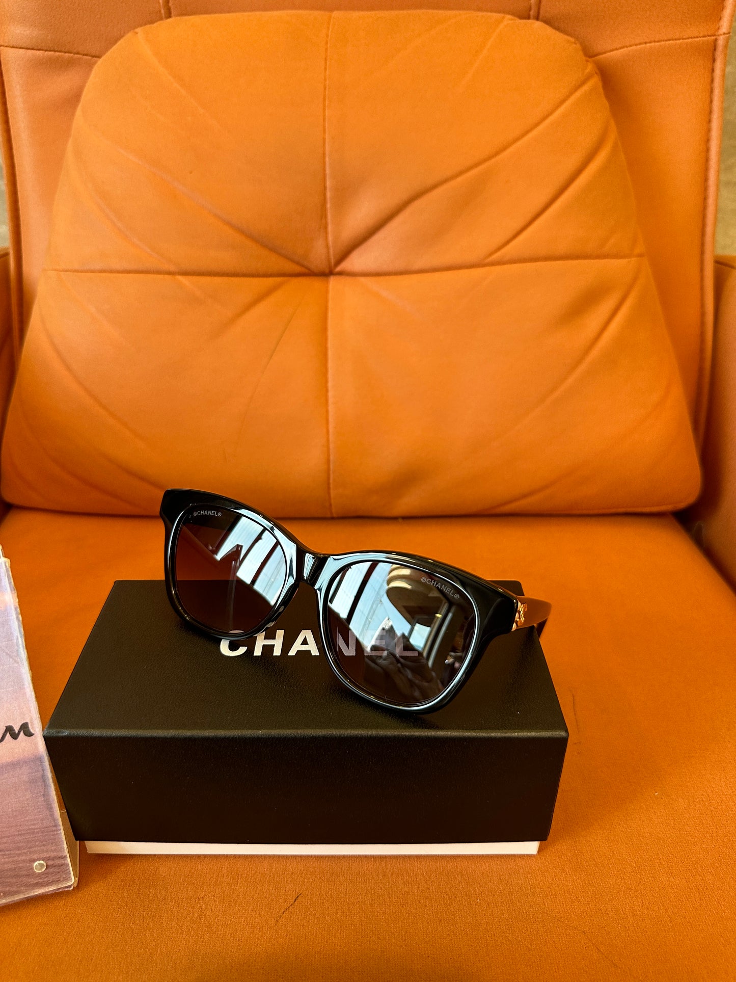 Chanel 5482-H Square Sunglasses Black