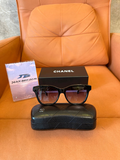 Chanel 5482-H Square Sunglasses Black