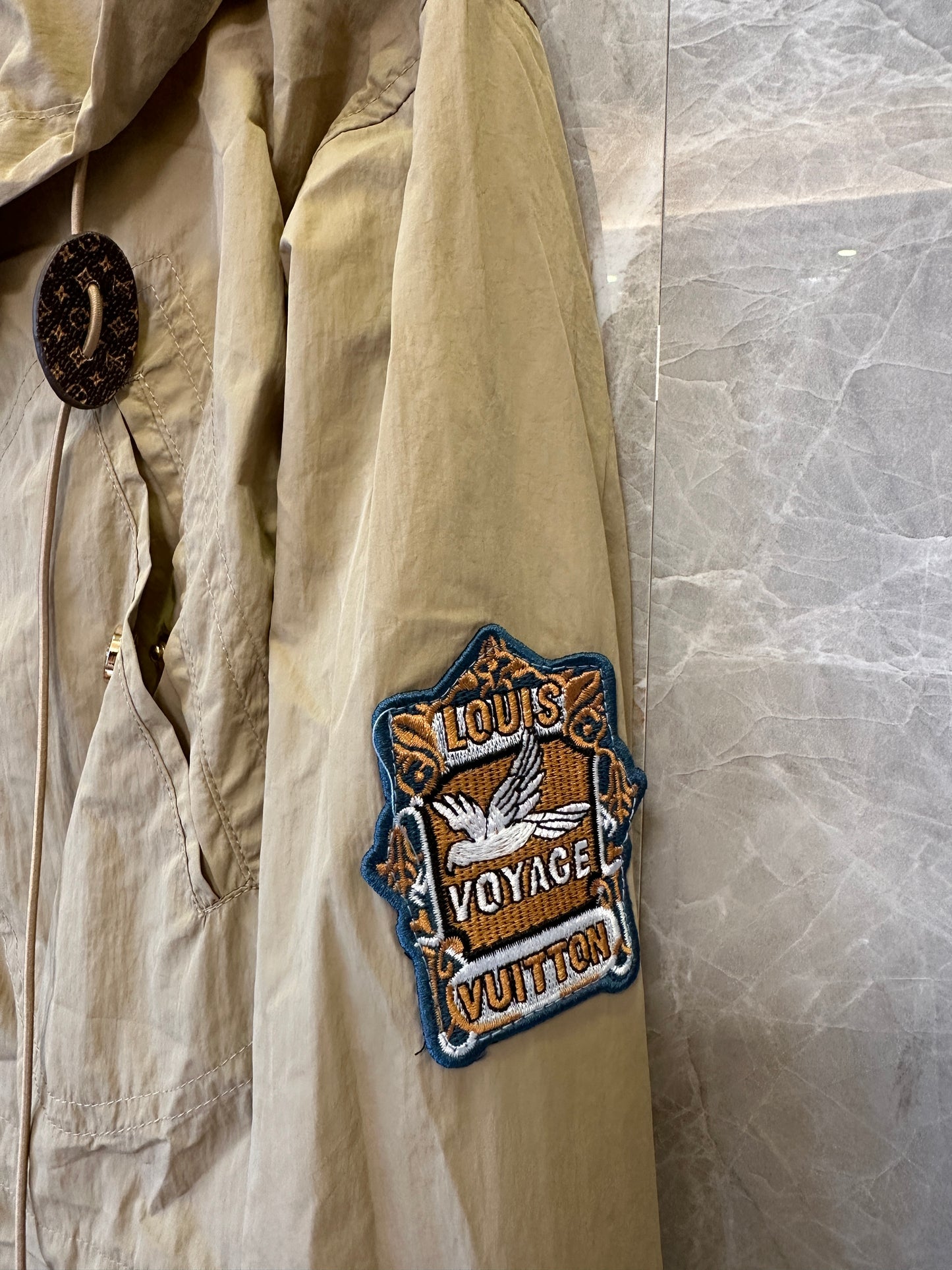 Louis Vuitton Lightweight Hooded Jacket & Cargo Skirt Set – Khaki