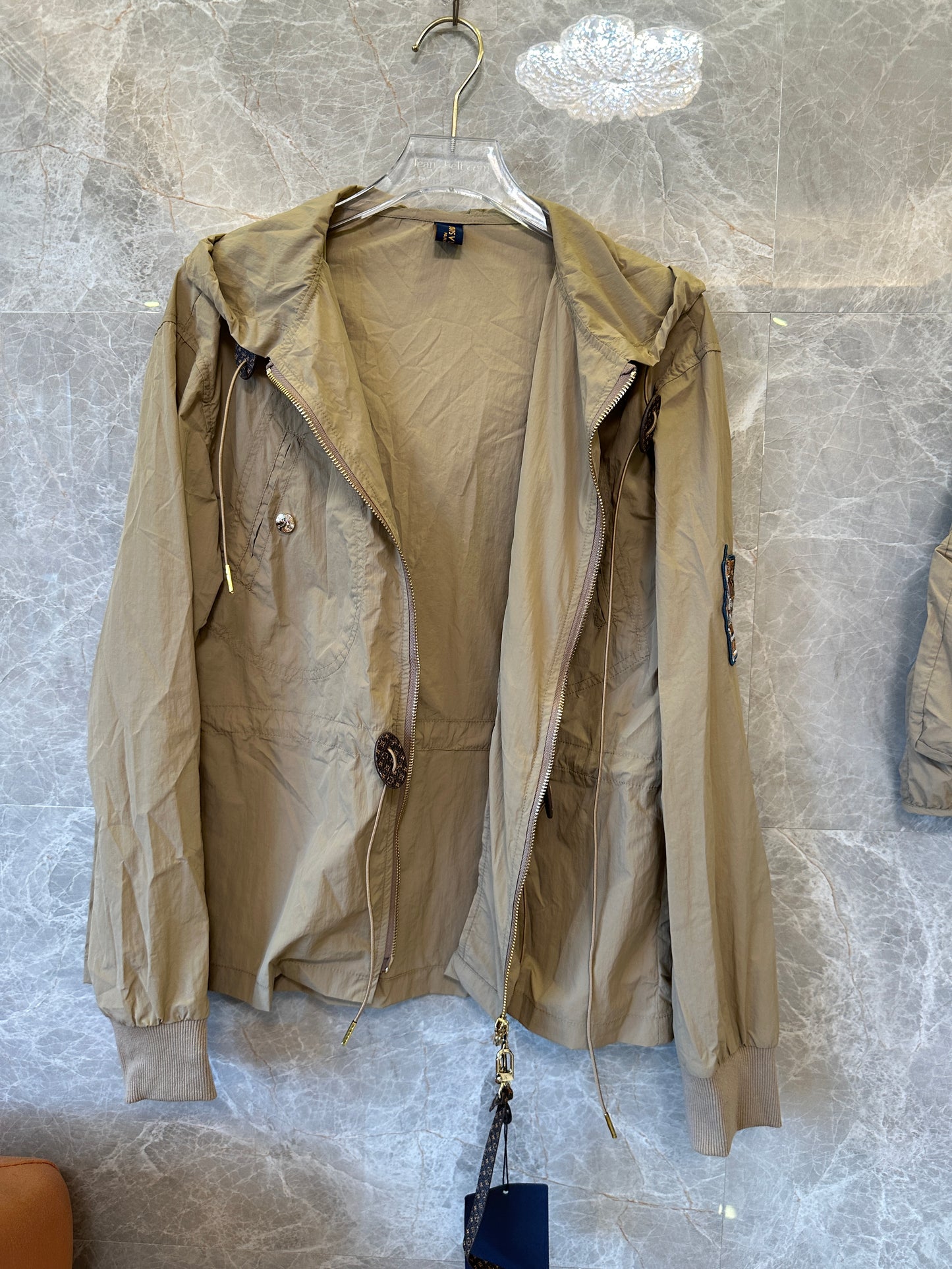 Louis Vuitton Lightweight Hooded Jacket & Cargo Skirt Set – Khaki