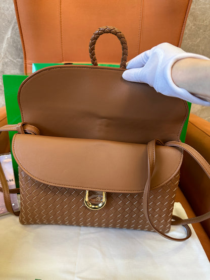Bottega Veneta Intrecciato Leather Crossbody Bag