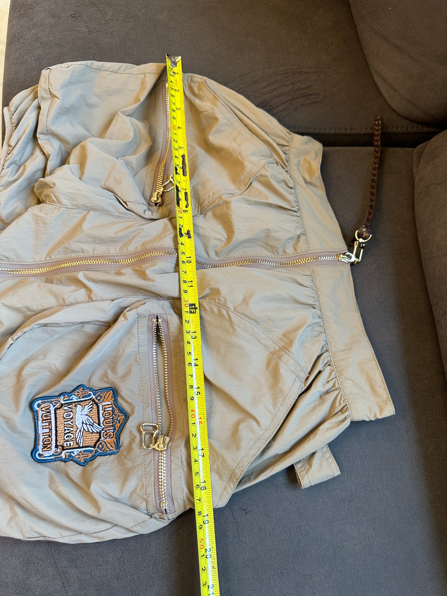 Louis Vuitton Lightweight Hooded Jacket & Cargo Skirt Set – Khaki