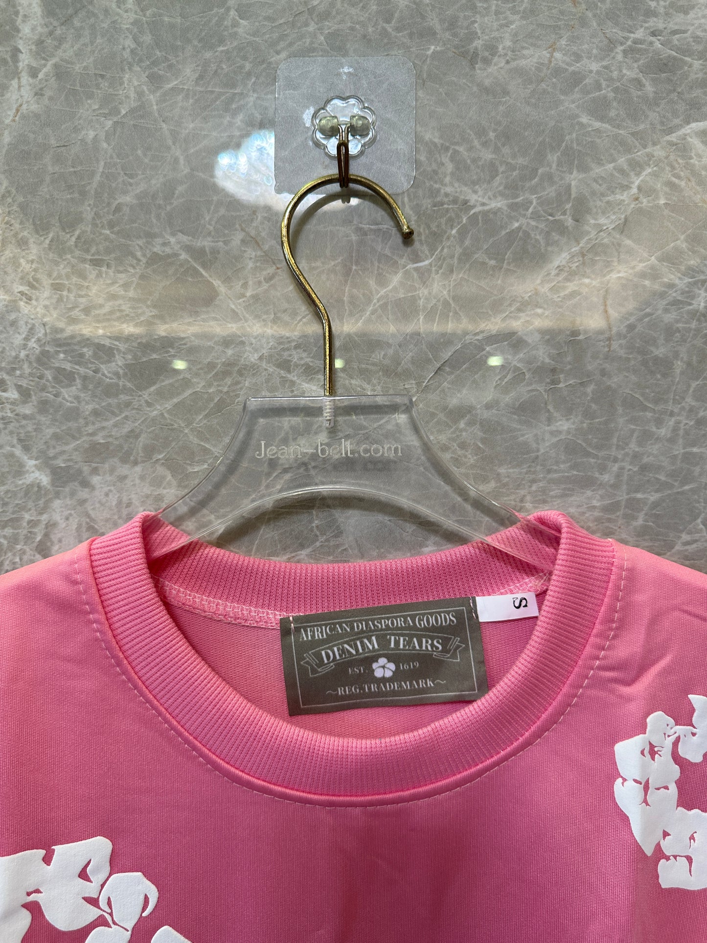 Denim Tears Pink Graphic T-Shirt