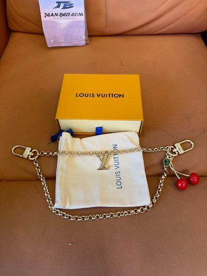 Louis Vuitton Cherry Pendant Waist Chain / Bag Chain