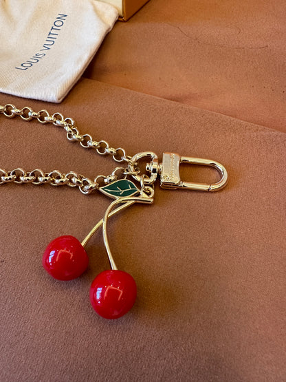 Louis Vuitton Cherry Pendant Waist Chain / Bag Chain