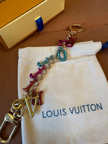 Louis Vuitton Multicolor Letter Charm Chain