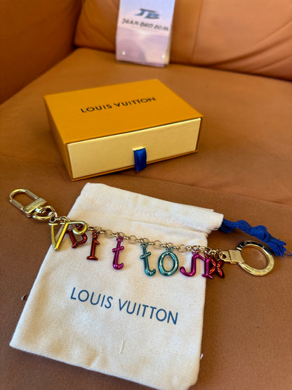 Louis Vuitton Multicolor Letter Charm Chain