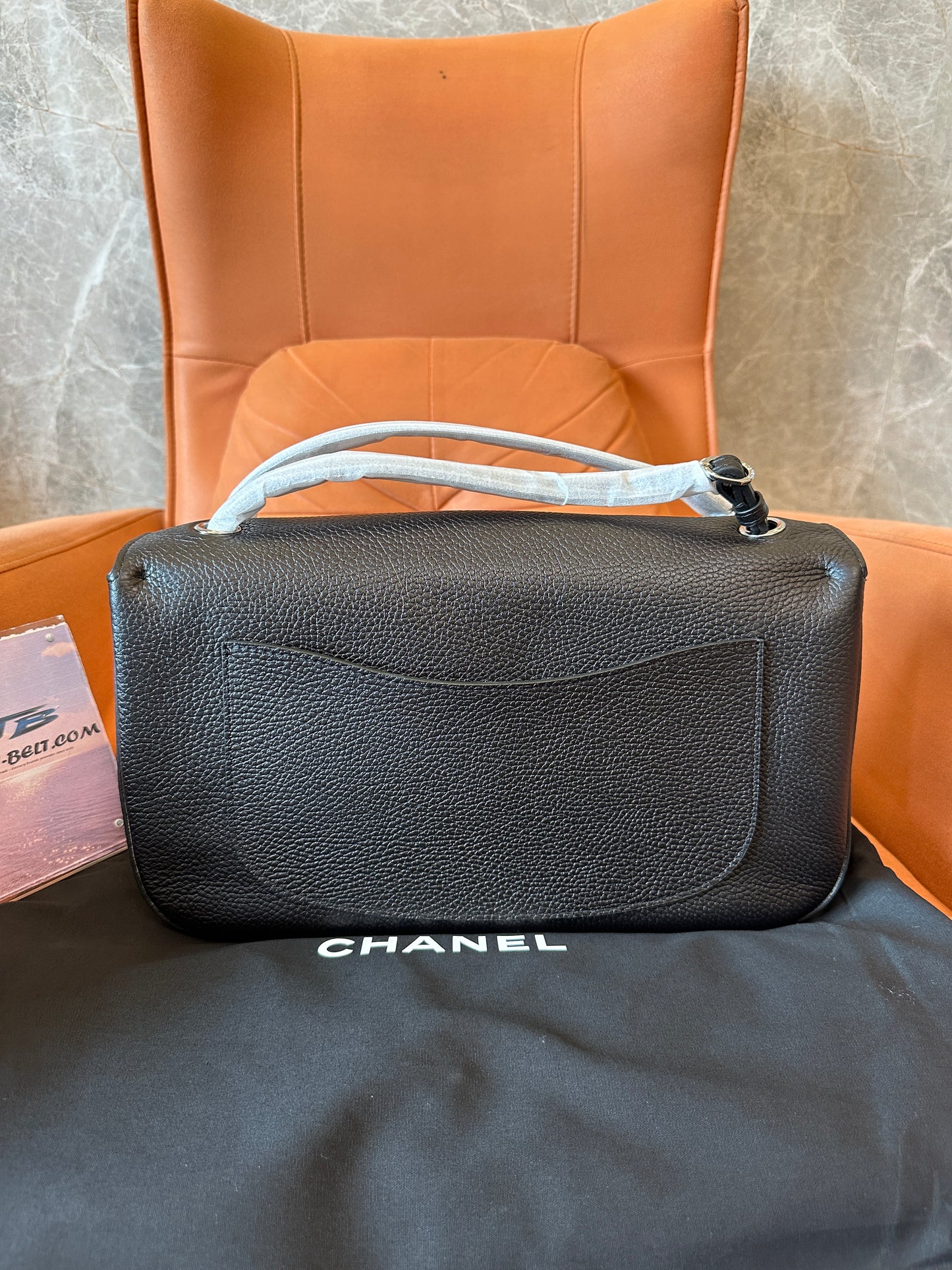 Chanel Top Handle Flap Bag Black